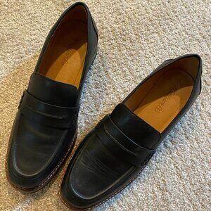 New MADEWELL The Corinne Lugsole Loafer in True Black 8